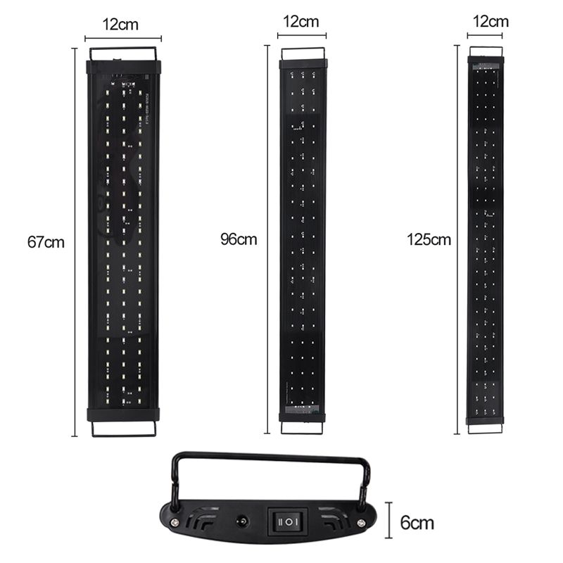 24" 36" 48" MultiColor LED Aquarium Light Full Spec Plant Fish Tank 42 66 87LEDs 