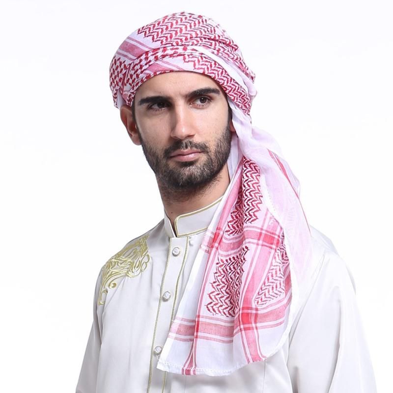 dedo Dictar Maravilloso Bufandas Ropa Islámica Hombre Arabe Saudita Dubai Trajes Tradicionales  Accesorios Musulmanes Turban Oring Hat Hat Plaid