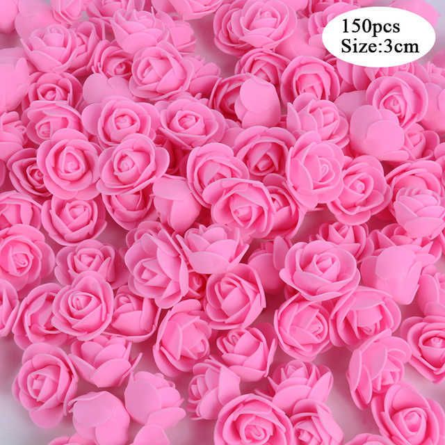150pcs blomma rosa