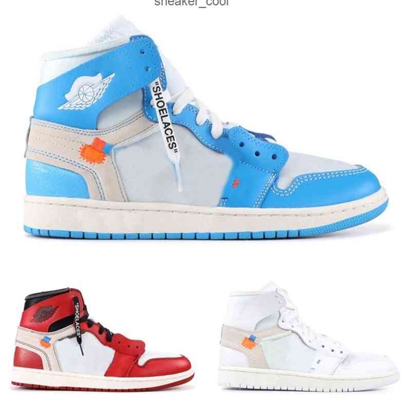 Newest Off 1 Shoes High UNC Outdoor Men Women White Powder University Blue Dark Cone Black Red Chicago Sneakers