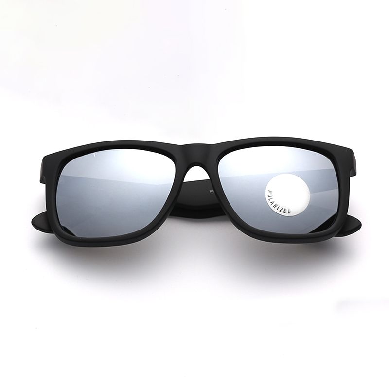 Matt black frame-sliver mirror polarized