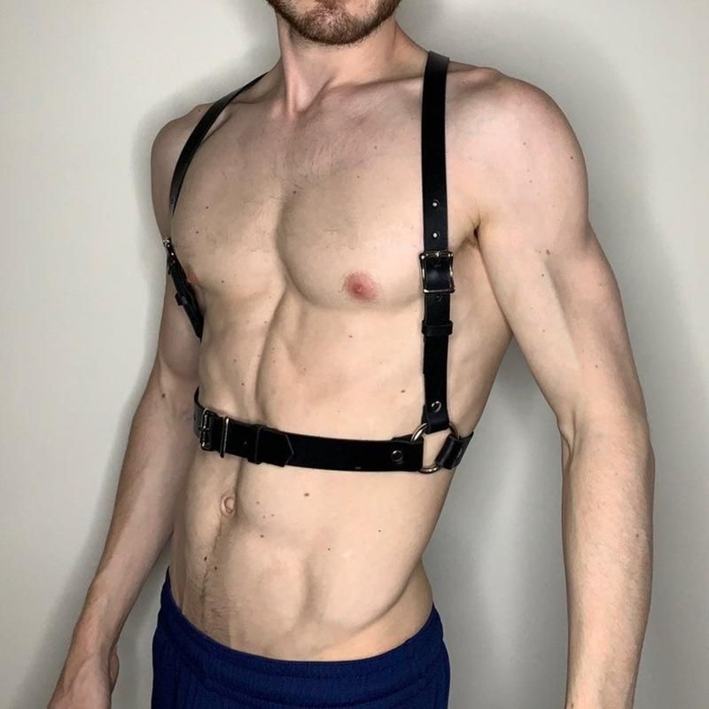 Sex Slave Bdsm Bondage Body Harness Adult Porn Games Erotic Leather Dress  Gay Fetish Top Men Lingerie Pole Dance Clothing Wear Bras Sets
