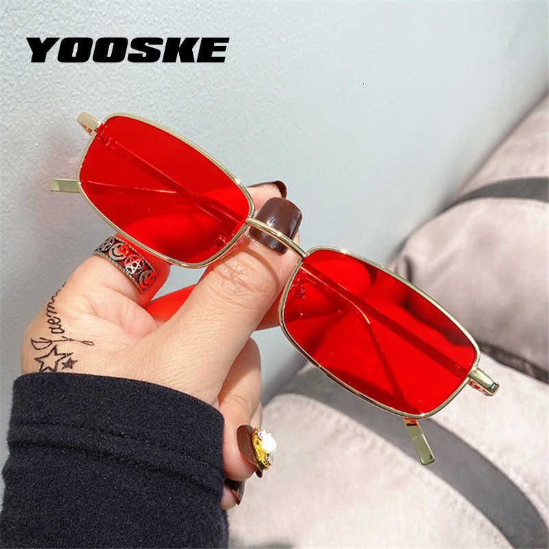 Acquistare Occhiali Da Sole Aviator Yooske Piccolo Rettangolo Occhiali Da  Sole Da Uomo Vintage Quadrati Quadrati Occhiali Da Sole Donne Designer Di  Marca Di Alta Qualità Telaio Metallo Telaio Rosso Occhiali Rossi