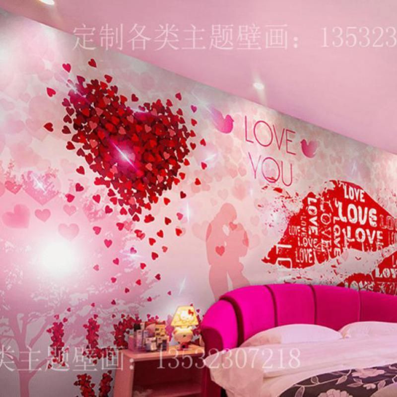 Wallpapers Lovers El Ceiling Wallpaper Romantic Sexy Style Adult Bedroom  European Rose Love Mural Custom Size