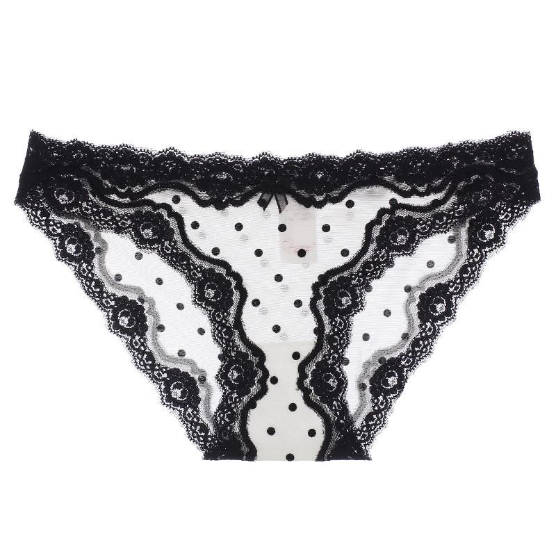 Teen Sexy Lace Panties Cotton Crocth Profile Kawaii Polka Dot ...