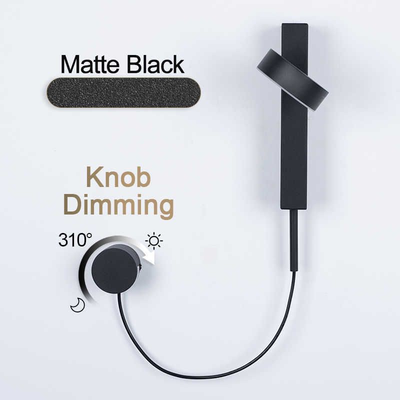 Dimmable Matte Preto-Frio Branco (6000K)