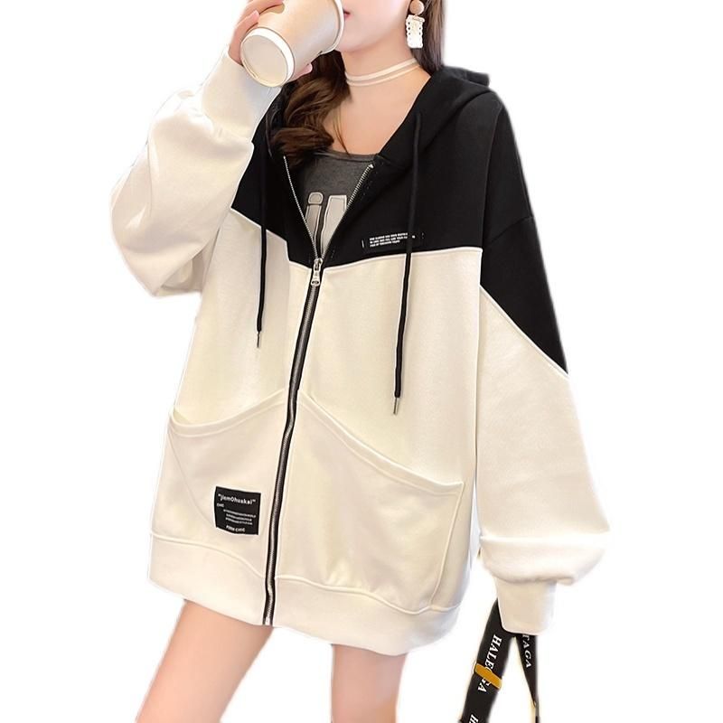 Compre Sudaderas Con Capucha Para Mujer Sudaderas # 2518 Negras Mujeres  Blancas Grandes Tamaño Primavera Otoño Casual Flojo Sudadera Sudadera  Ladies Streetwear Oversize Top A 21,56 € Del Xuebaoqin | Es.Dhgate.Com