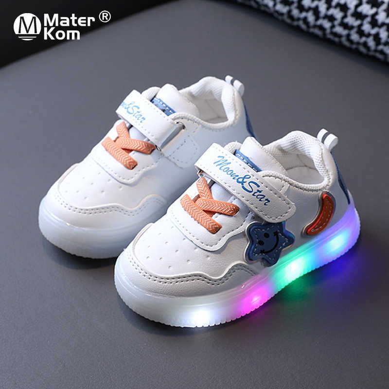 Tamaño 21-25 Zapatos para niños luces LED Zapatos luminosos lindos Niños