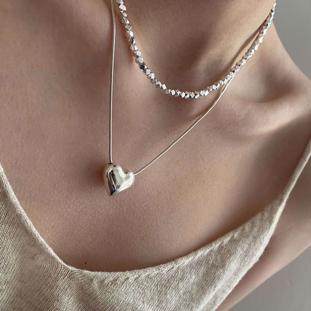 Acheter Pas Cher Pendentif Collier Collier Argent Clavicule Femme Luxe,  Conception, Cou Du 22,44 € | Fr.Dhgate