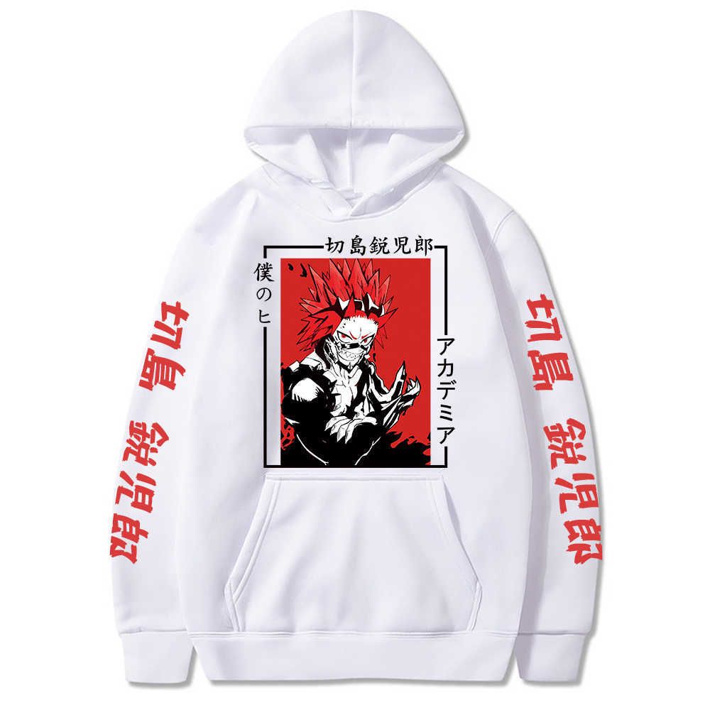 Compra Divertido Anime My Hero Academia Eijiro Kirishima Harajuku Manga  Hombres Con Capucha Harajuku Invierno Moda De Manga Larga Sudadera De Mujer  G1019 Barato | Entrega Rápida Y Calidad | Es.Dhgate