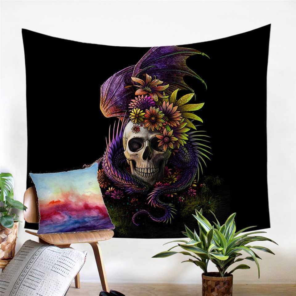 Flowery Skull-130x150cm