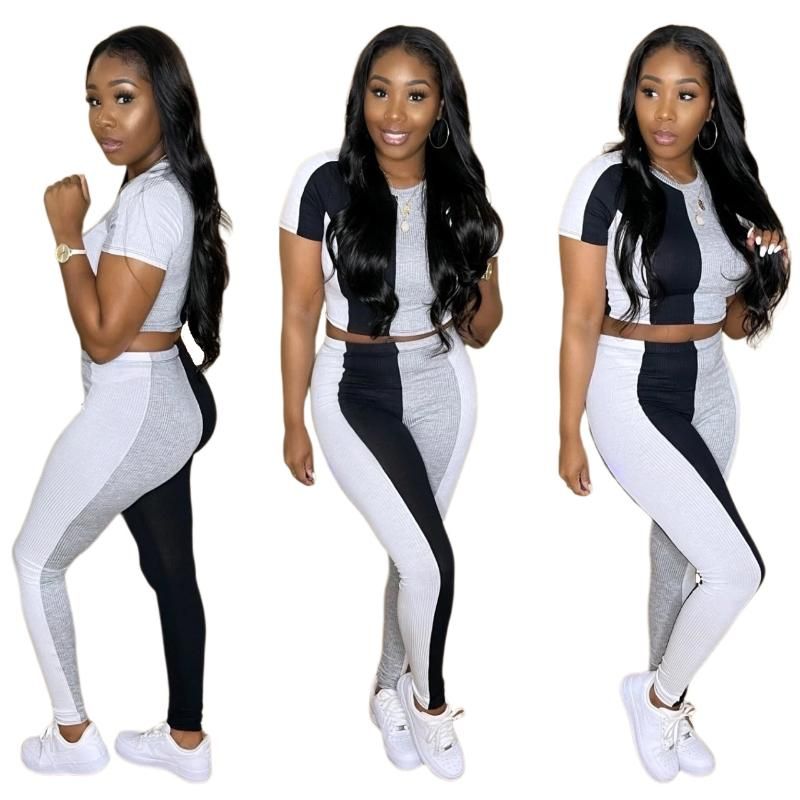 Compra Pantalones De Dos Piezas De Las Mujeres 2022 Moda Europea Y  Americana Slim Cómodo Sports Sports Pantalones De Manga Corta Trajes De  Jogger Barato | Entrega Rápida Y Calidad | Es.Dhgate