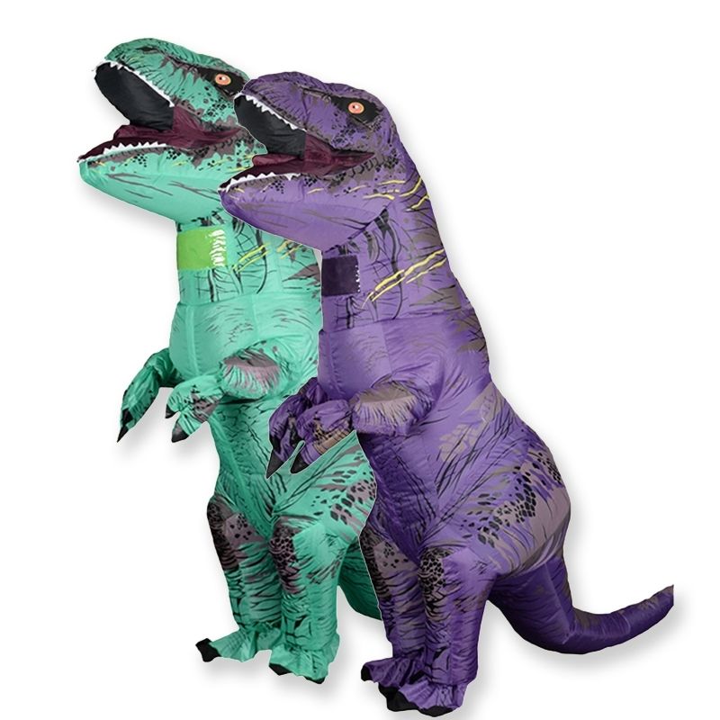 Pence jalea Perjudicial T Rex Velociraptor Disfraz inflable Mascota Cosplay Tirano Saurio Dino  Halloween para Mujeres Hombres Niño Divertido