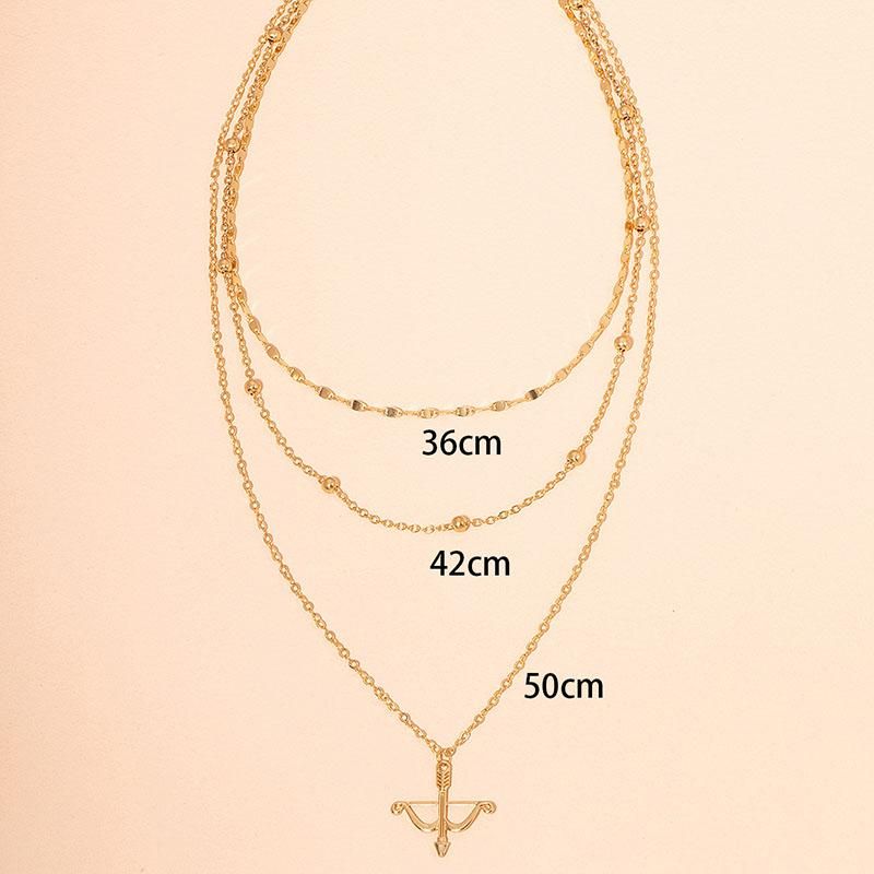 Compra Collares Colgantes 2022 Ins Gold Multi Capas Cadena Flecha Irregular  Moda Moda Coreana Partido Joyería Barato | Entrega Rápida Y Calidad |  Es.Dhgate