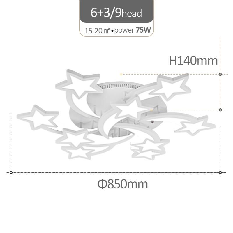 9 Heads China App con RC Dimmable