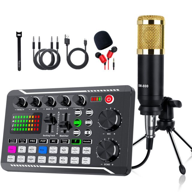 F998 Sound Card with Microphone