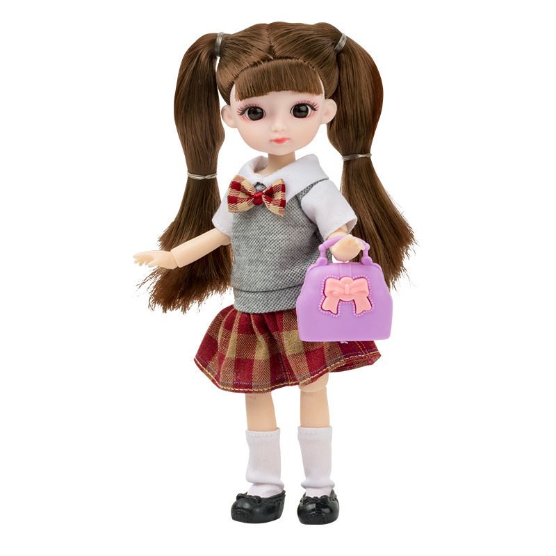 Brown Braid-Doll with Clothes