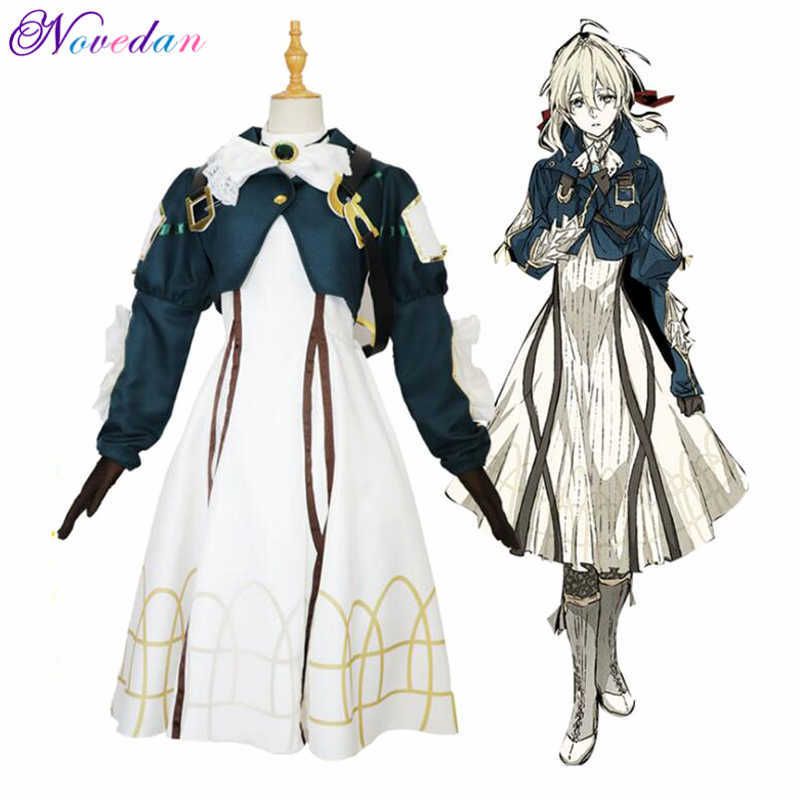 Violet Evergarden traje anime violeta evergarden cosplay mujeres japonés anime traje gótico lolita vestido Q0821 Violet Evergarden traje anime violeta evergarden cosplay mujeres japonés anime traje gótico lolita vestido Q0821