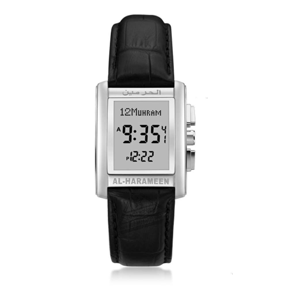 Acheter Pas Cher Horloge Dislam Adhan Pour La Priere Musulmane Al Harameen Fajr Horloge Horloge Avec Azan Remembrance Qibla Compass Hijri Vrai Cuirh Du 40 55 Fr Dhgate