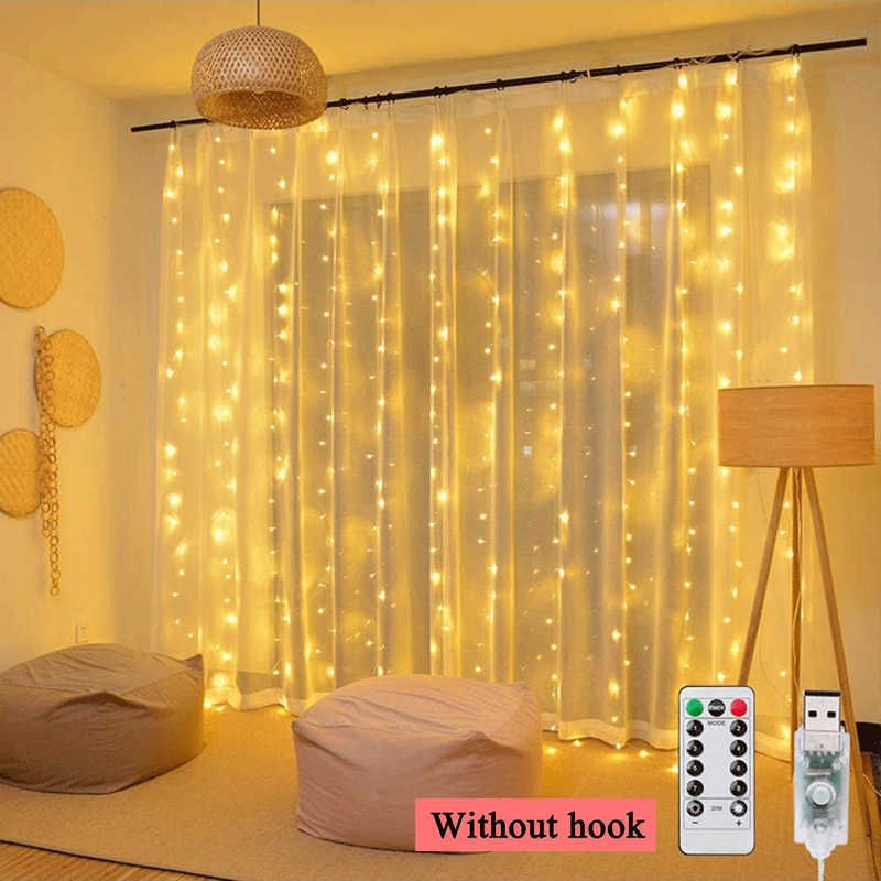 Blanc chaud pas de crochet-3mx3m 300led