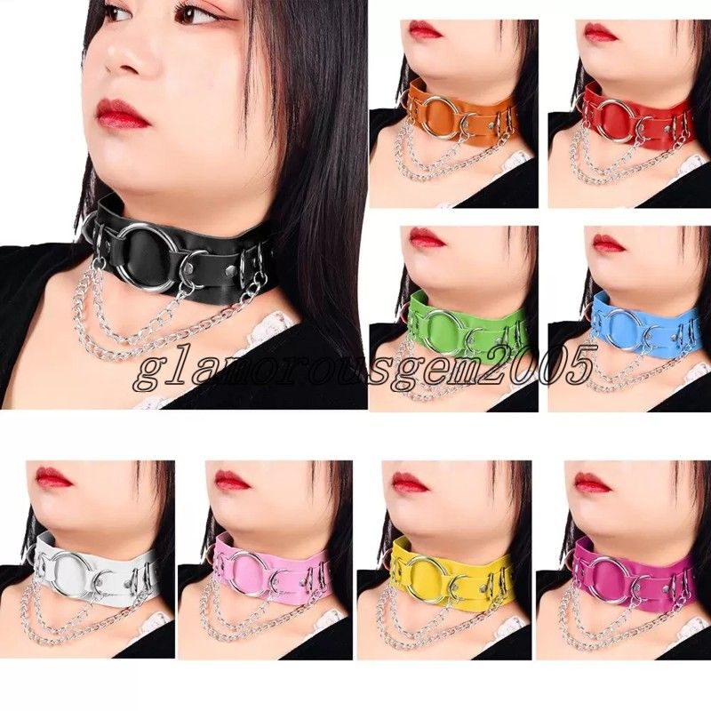 Woman Gothic Jewelry Punk Spike Goth Choker Collar Women Studded Rivet