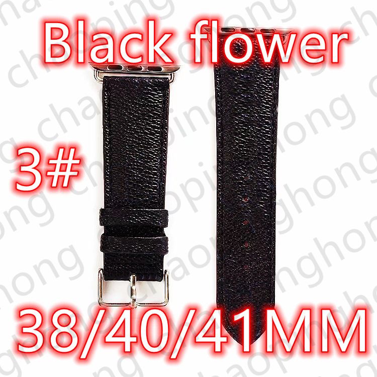 3#38/40/41mm Black Flower+V LOGO