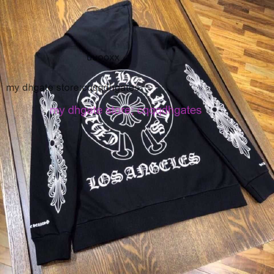 Trend Chrome/Hearts Fashion Zipper Hooded Jacket Mens Womens Same Printed  Loose Cotton Sweater Lovers Autumn Winter From Buyclothesing, $66.11 |  DHgate.Com
