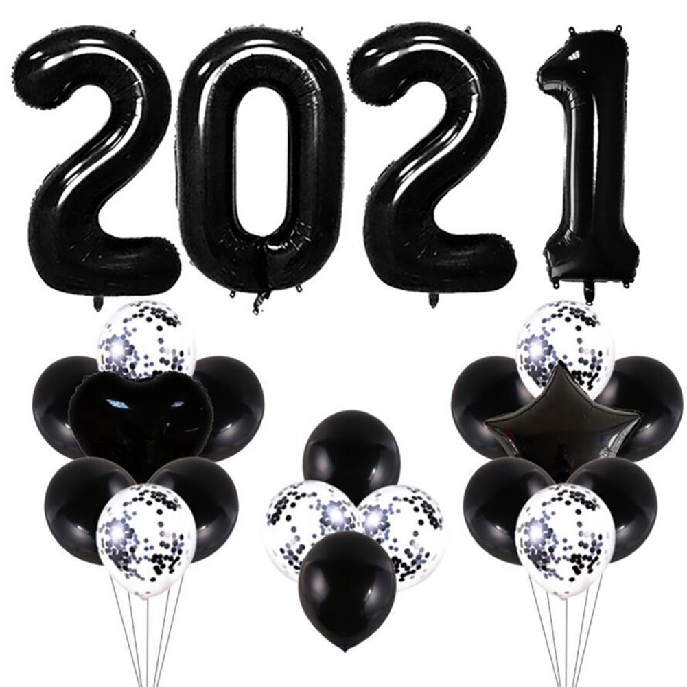 Schwarz (22pcs Ballons als Set)