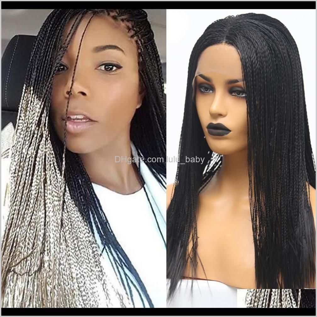 Braiding Hair 13X6 Lace Front Braids Hairstyles Heat Resistant Braided Long Box Cornrow Braid Faux Locs Middle Ywfl1 2Brry Braiding Hair 13X6 Lace Front Braids Hairstyles Heat Resistant Braided Long Box Cornrow Braid Faux Locs Middle Ywfl1 2Brry