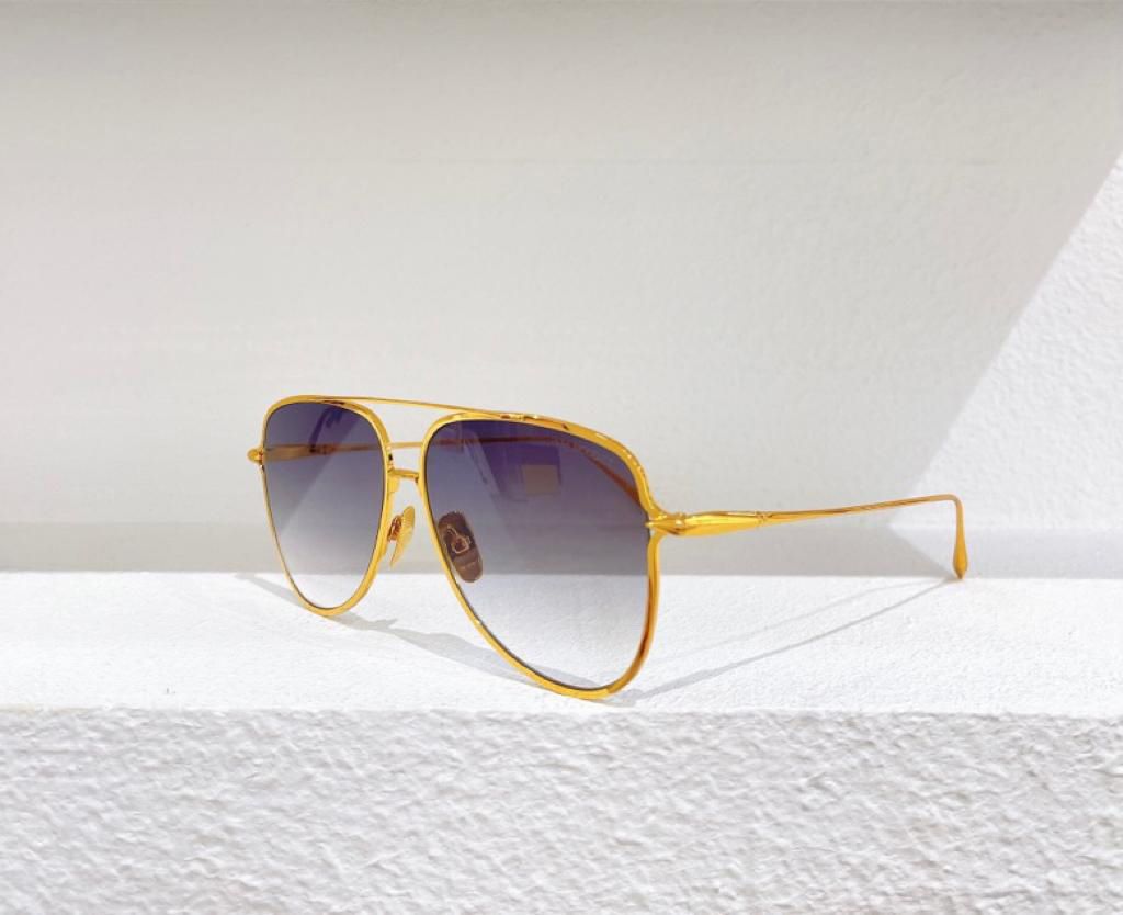 Summer Sunglasses For Men and Women style DTS144 Anti-Ultraviolet Retro Plate Oval Full Frame fashion Eyeglasses Random Box