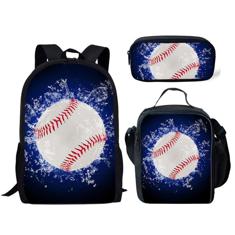 baseball print backpack