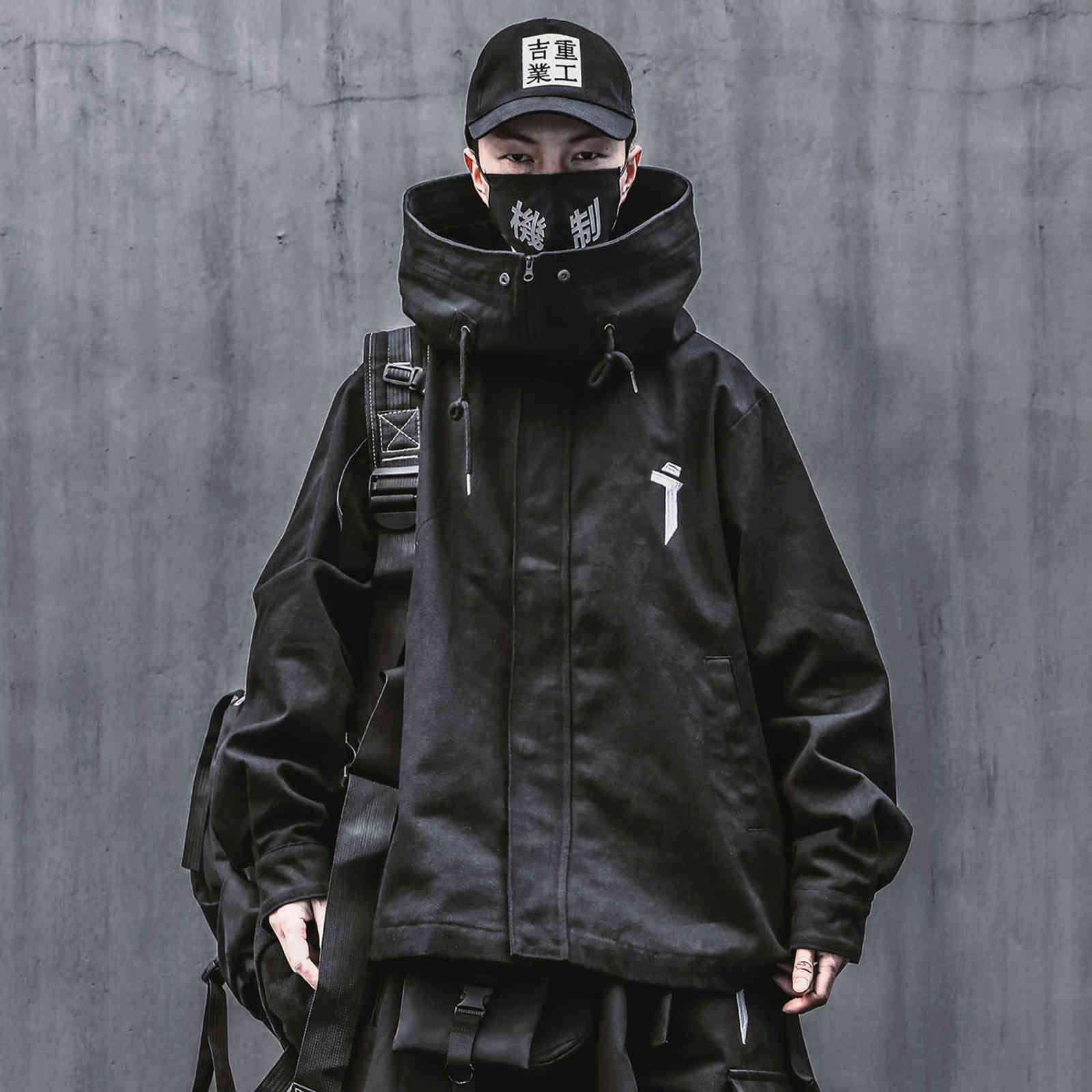 long techwear jacket