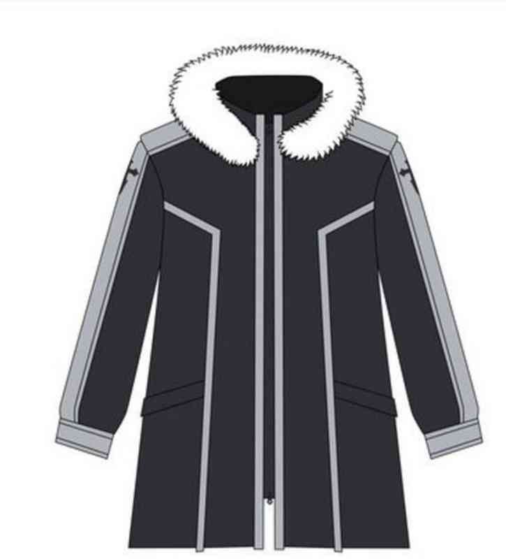 Sword Art Online Cosplay Kirito Kazuto Kirigaya Wadded Jacket Coat Costume!q 