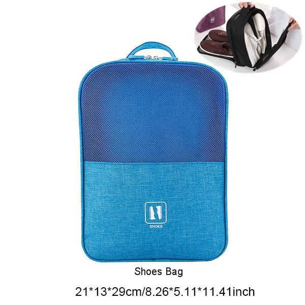 C Sky Blue Shoe Bag