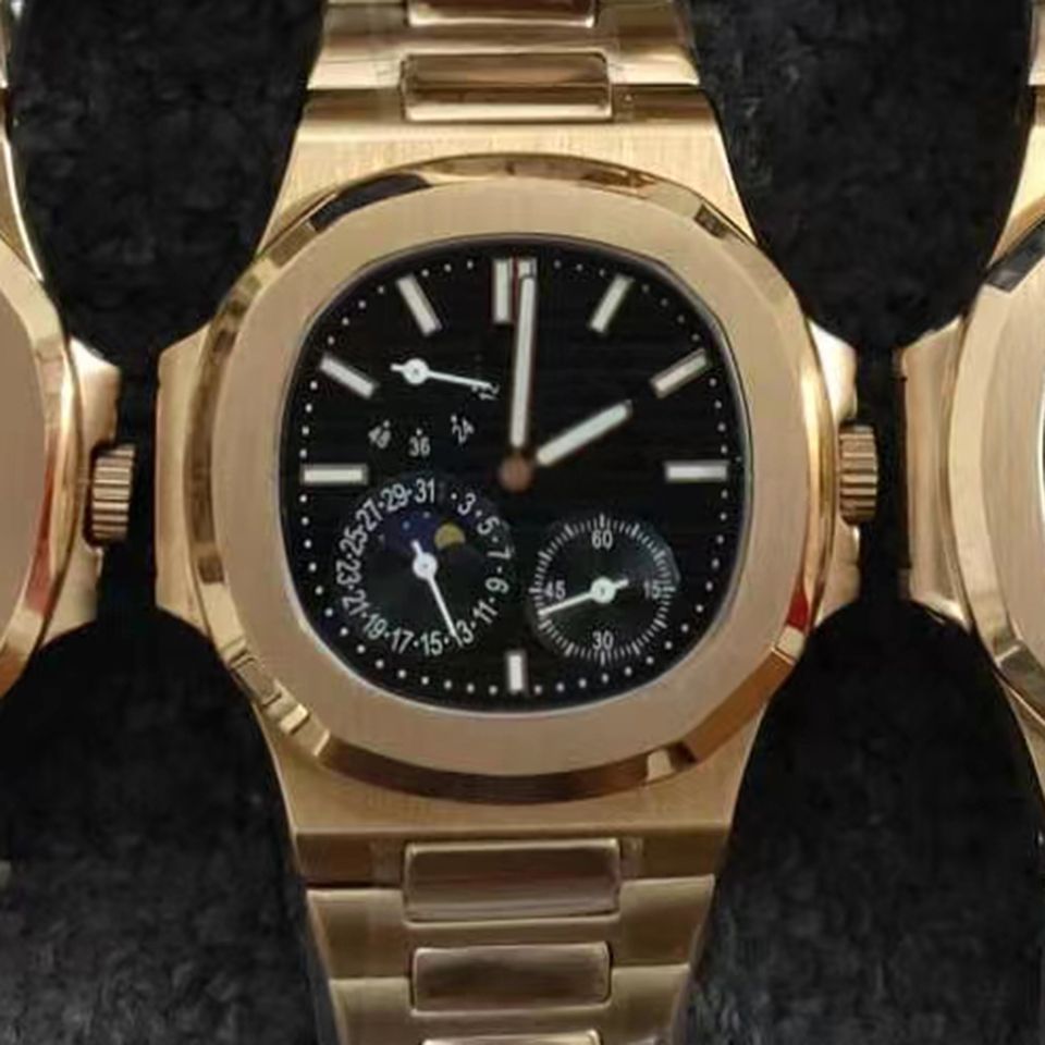 9.rose gold (Black dial)