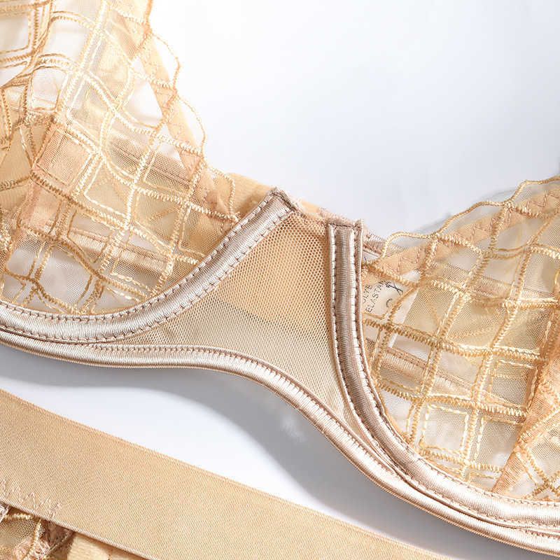 GREDEA Fashion Lace Erotic Womens Underwear V Neck Fishnet Garter 