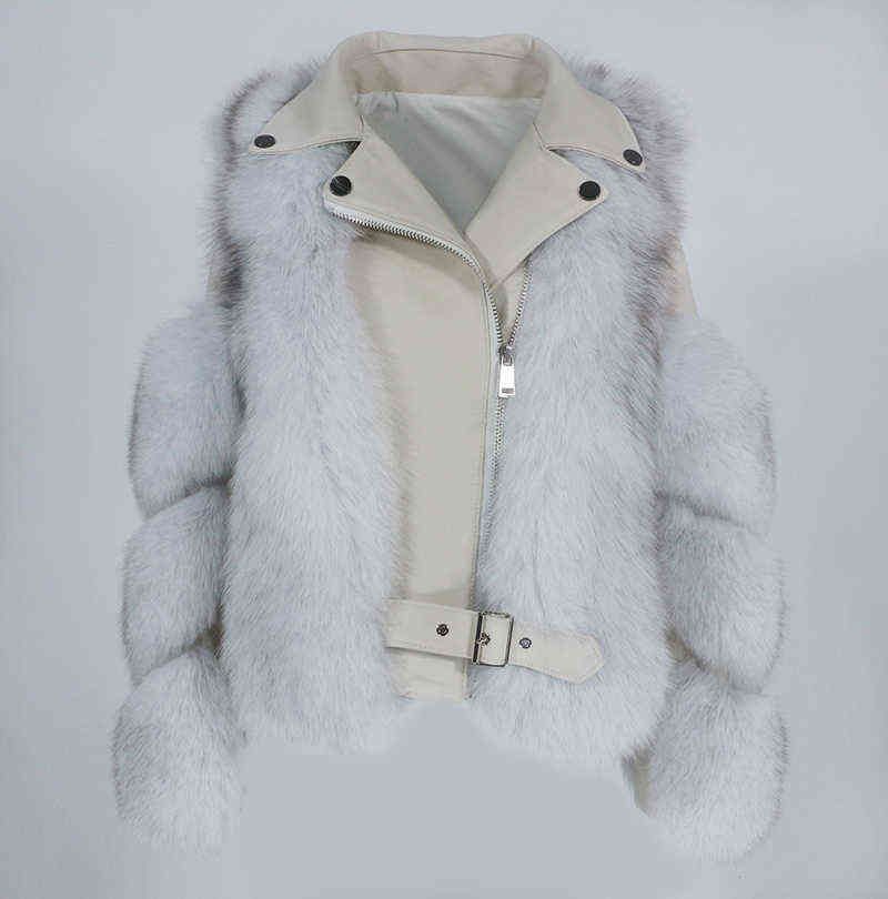 Manteau gris blanc