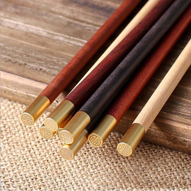 Natural Chicken Wing Wood Health Eco-friendly Chopsticks Tableware 