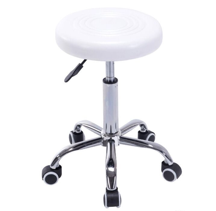 Commercial Furniture Adjustable Hydraulic Rolling Swivel Stool Facial Salon  Massage Spa Tattoo White