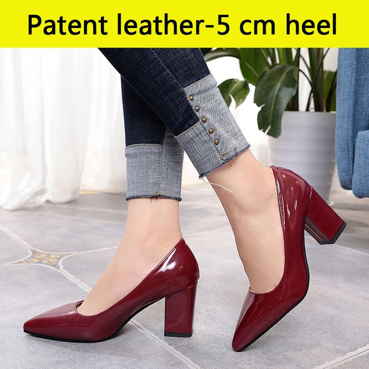 Wine Red-5cm Heel