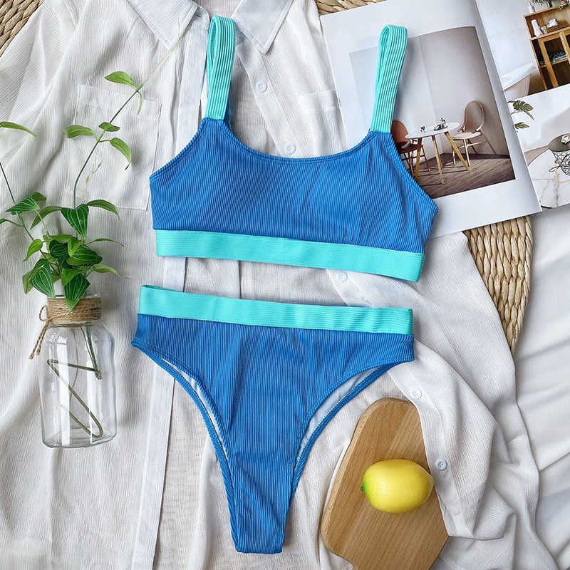 Blue Women Swimsuit.