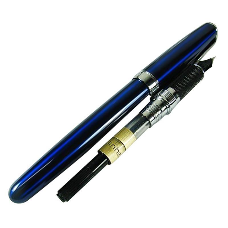 Fountain Pens Jinhao 601 Arrow Clip Dark Blue Pen 18kgp M Nib Size For Student Office School