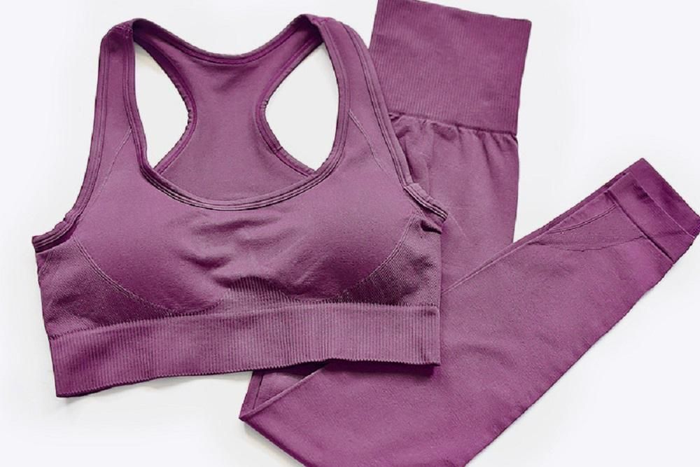 Dark Purple Bra Set