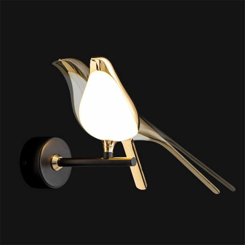 1 vogel wandlamp-6-10W-natuur wit (3500