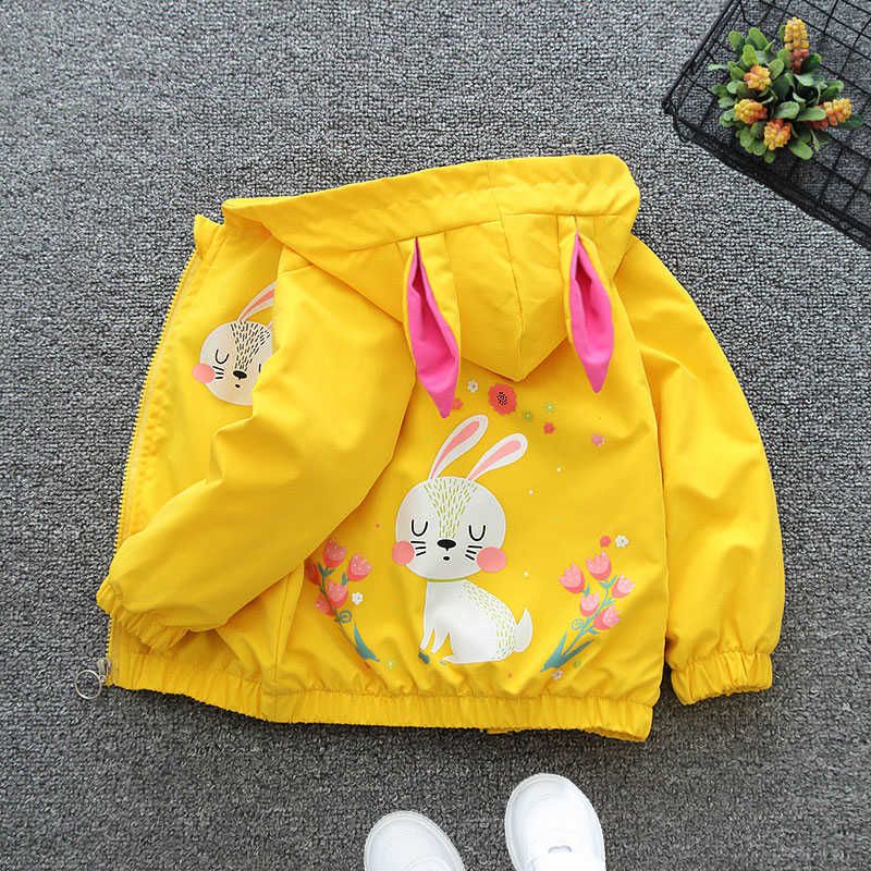 Manteau de lapin jaune