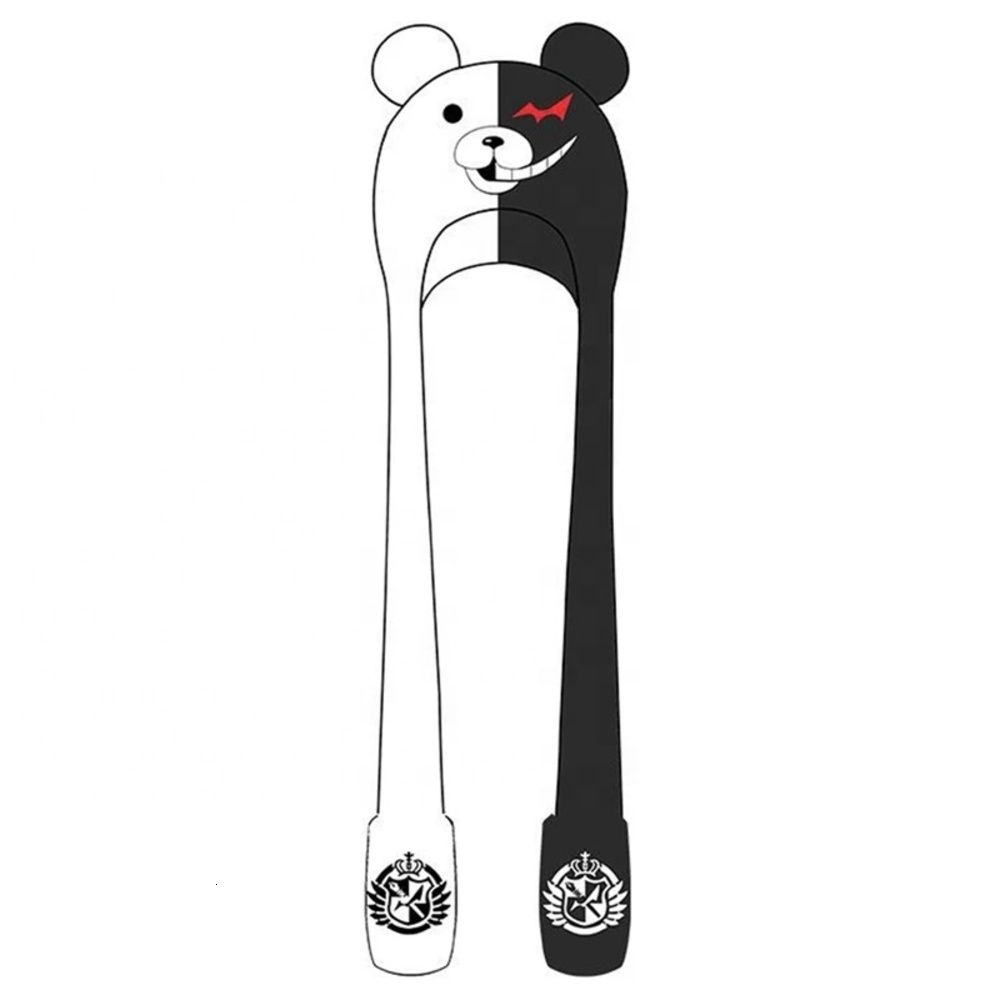 Conejo en Gorro Hat Anime DangAnronpa Monokuma Peluche Conejo Sombreros Guantes Bufanda Orejopolos Cap Conejo en Gorro Hat Anime DangAnronpa Monokuma Peluche Conejo Sombreros Guantes Bufanda Orejopolos Cap