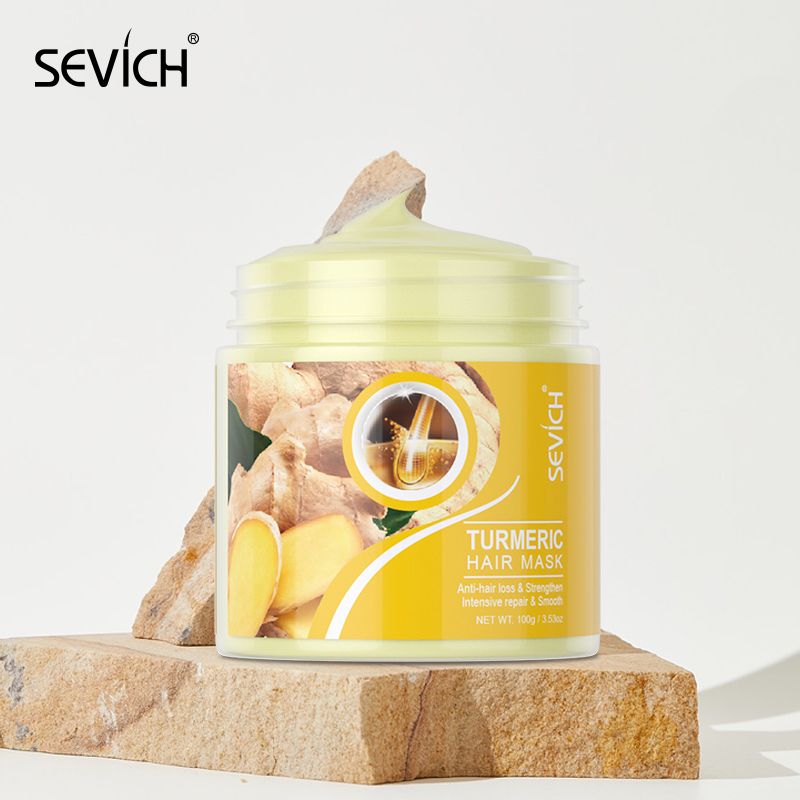 100g Natural Anti-Loss Turmeric Hair Treatment Mask Hair Care Deep Nourishing Keratin Repair Damage Coconut Oil Hair Mask 100g Natural Anti-Loss Turmeric Hair Treatment Mask Hair Care Deep Nourishing Keratin Repair Damage Coconut Oil Hair Mask