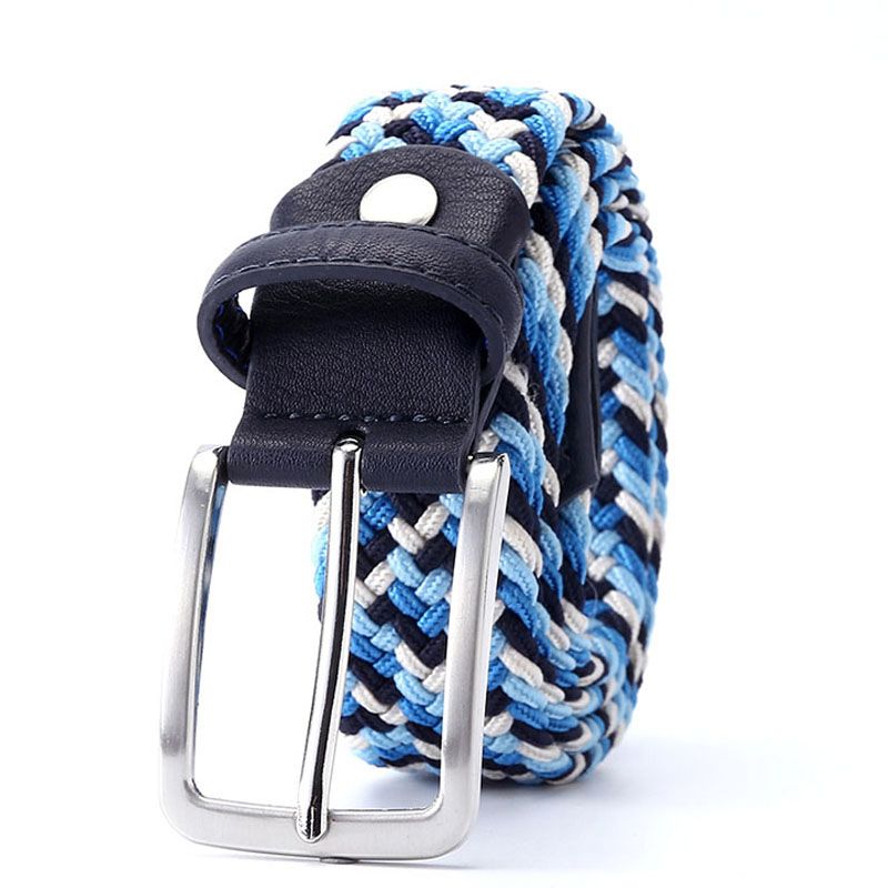 Cinturón De Hebilla De Punto Casual Para Hombres Y Mujeres Cinturón De Hebilla De Punto Casual Para Hombres Y Mujeres
