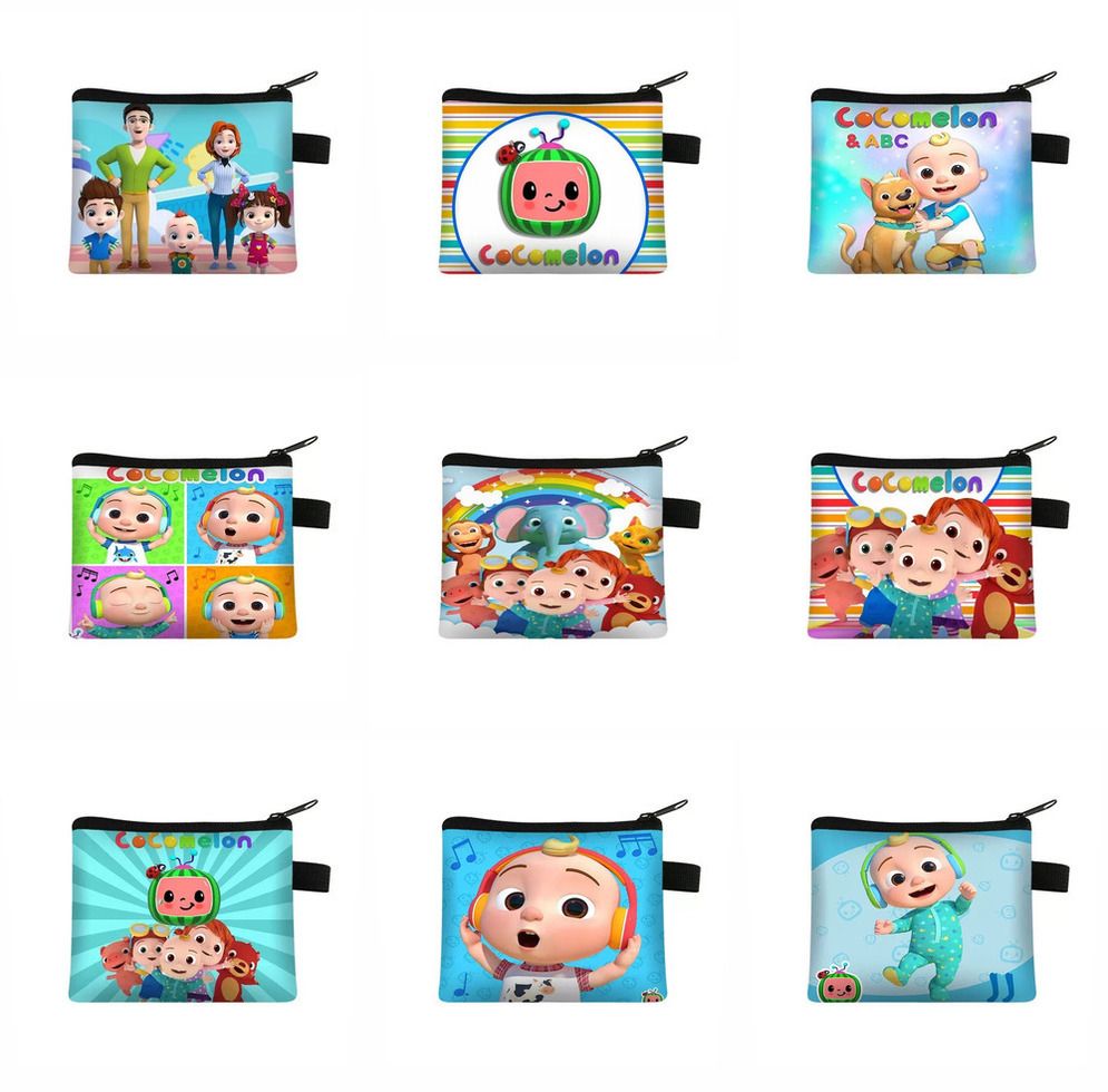 Super baby boy JJ kids children's cocomelon wallet zip coin bag purses cartoon key ring bag pendant students card bags storage pouches slot case G91GJAI Super baby boy JJ kids children's cocomelon wallet zip coin bag purses cartoon key ring bag pendant students card bags storage pouches slot case G91GJAI