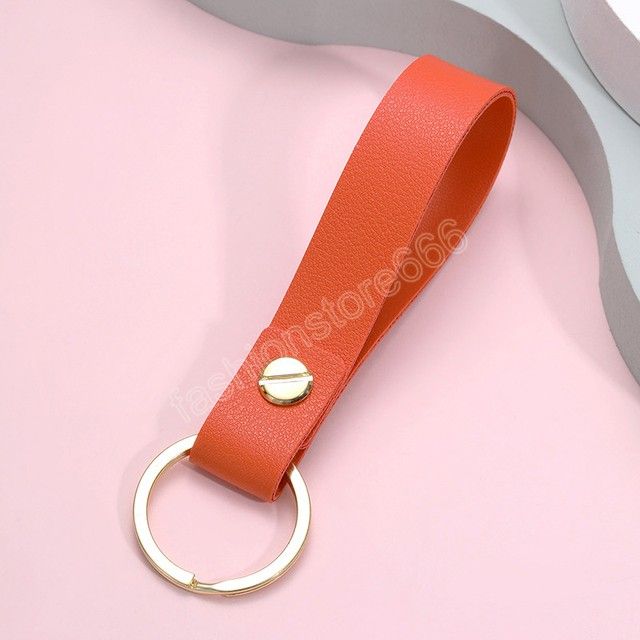 PU Leather Lanyard Key Holder Wallet Waist Leather Strap Casual KeyChains  Gift